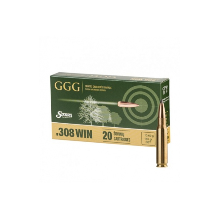 Amunicja GGG .308 Win 165gr/10,69g Sierra SBT